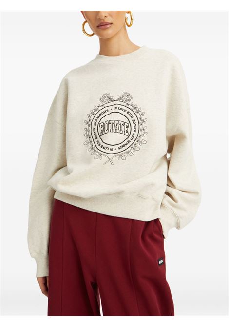 Grey logo embroidery sweatshirt Rotate Sunday - women ROTATE SUNDAY | 11438130703070